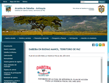 Tablet Screenshot of dabeiba-antioquia.gov.co